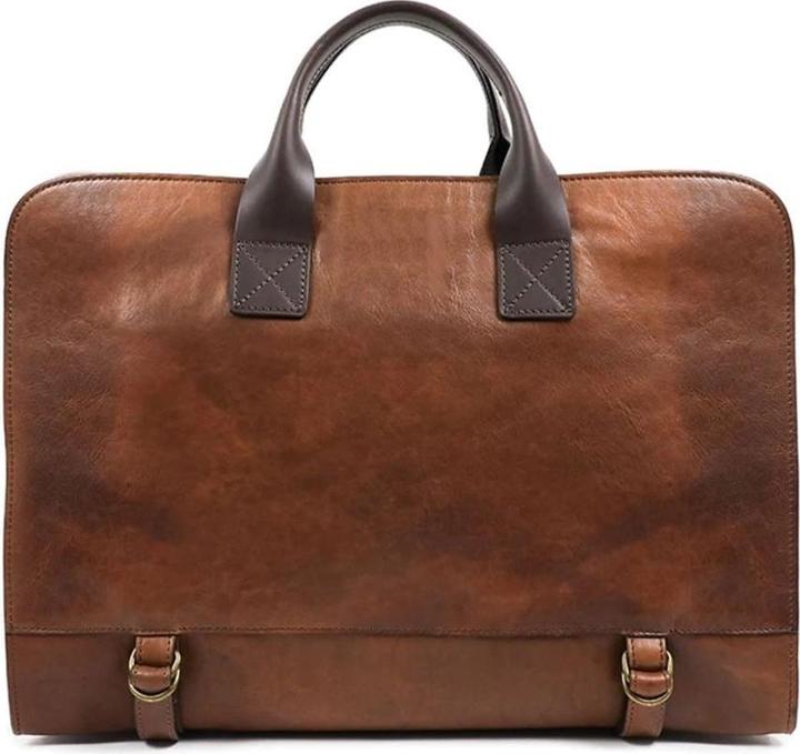 Image du produit Only-Bags.Store Porte-documents en cuir véritable, sacoche en cuir Messenger