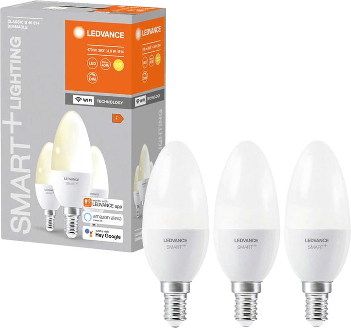 Produktbild Ledvance Smart+ Wifi Candle (E14, 470 lm, 4x)
