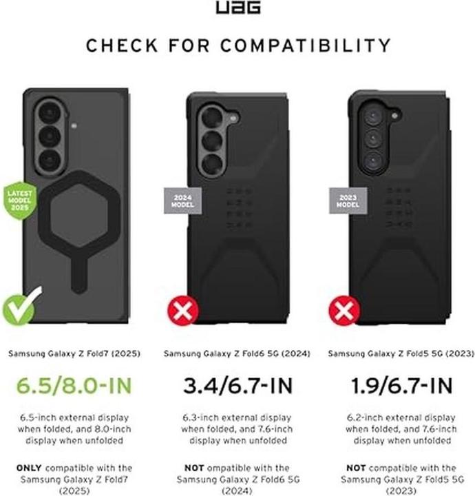 Actual product image UAG Mouve Case (Samsung Galaxy Z Fold7)