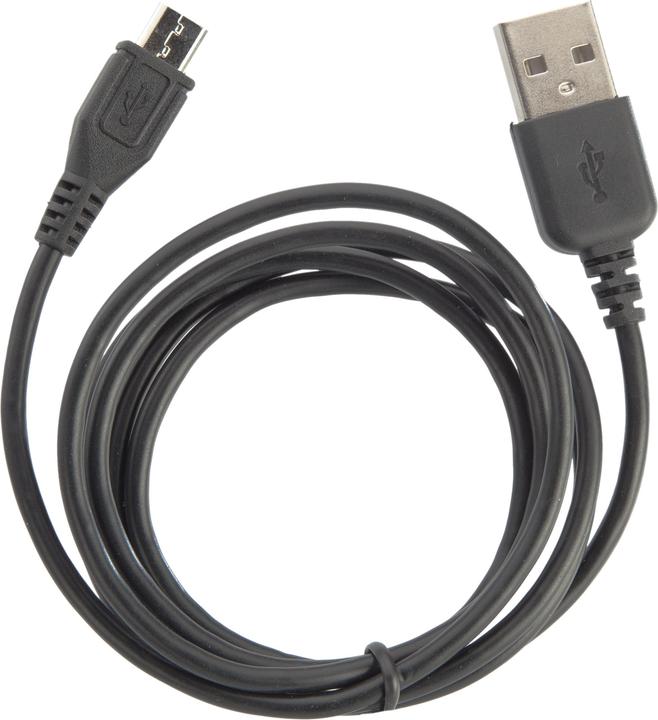 Actual product image Peter Jäckel MicroUSB USB Color Data Cable schwarz mit Sync- und Ladefunktion (USB 2.0)