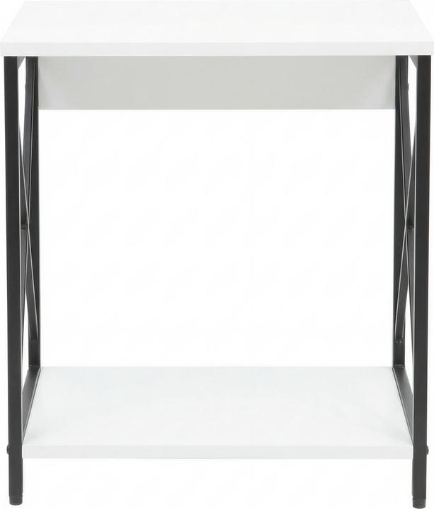 Produktbild HTI-Living Beistelltisch Cedrik Weiss-Schwarz (40 x 48 x 54 cm)