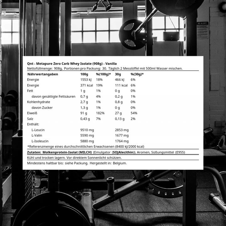 Actual product image QNT MetaPure (Soft roe, Vanilla, 1 x, 908 g)