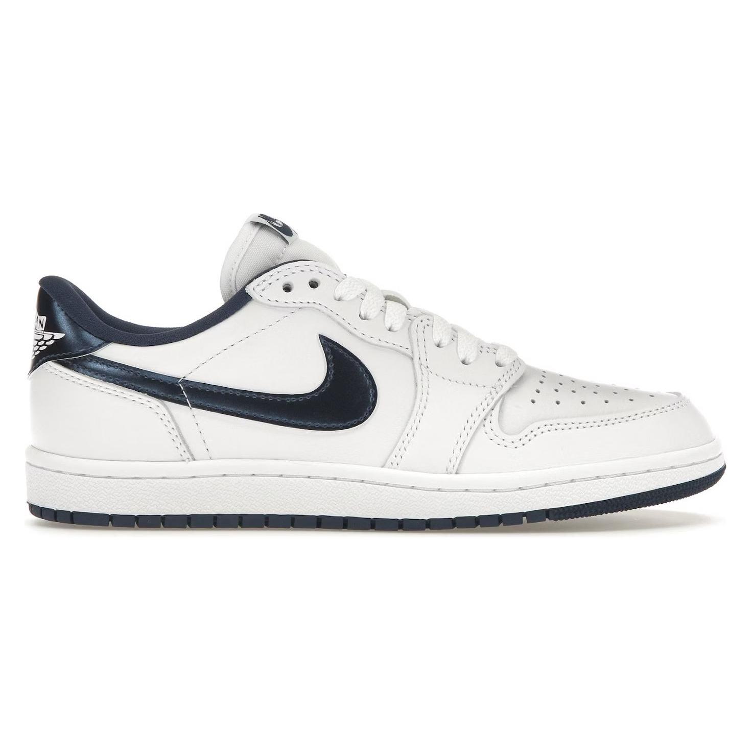 Jordan, Herren, Sneakers, 1 Retro Low '85 Metallic Blue, Weiss, Blau, (45)