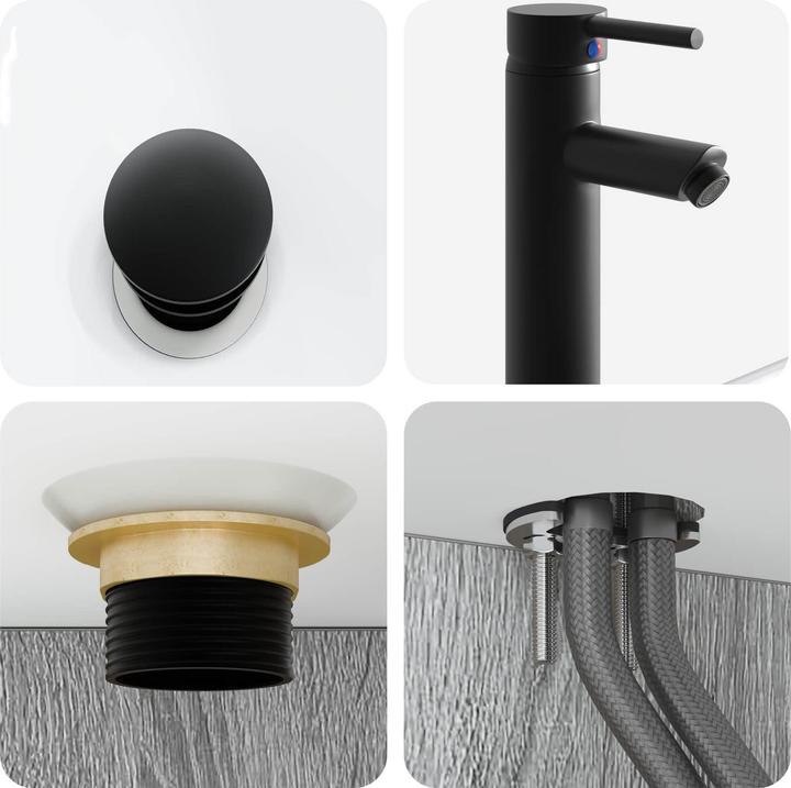 Actual product image vidaXL Wandmontiertes Waschbecken (390 mm, 500 mm)