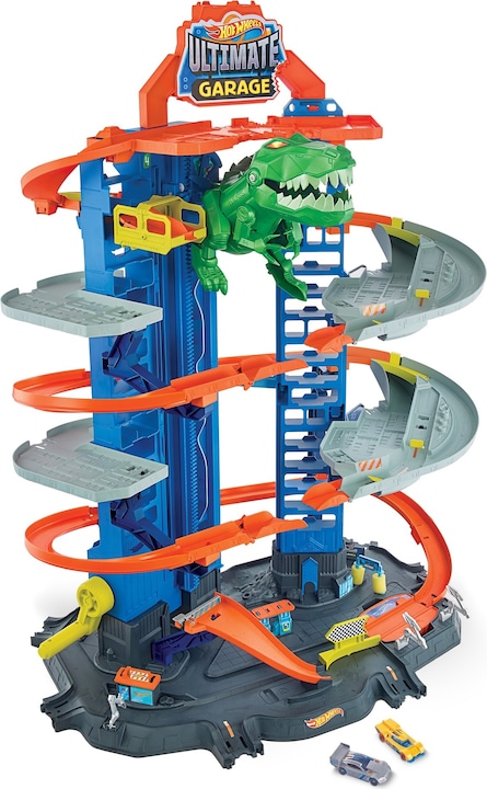 Produktbild Hot Wheels City Megacity Parkgarage mit T-Rex-Angriff