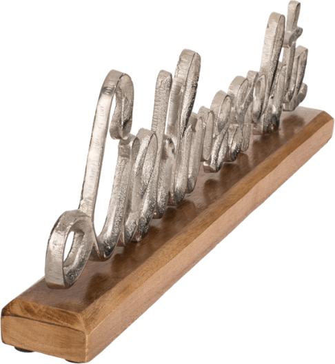 Produktbild Ootb Silberfarbener Schriftzug, Lieblingsplatz (40 x 12 cm)