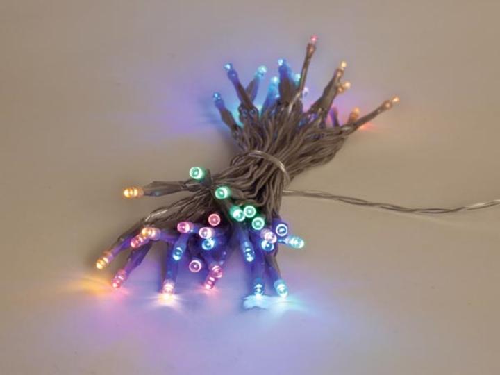 Light Creations Showlight - 5 m - 40 LEDs - mehrfarbig - transparentes Kabel - Doppel-Stromversorgung (5 m)