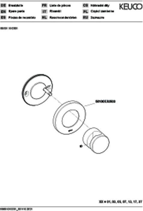 Produktbild Keuco Brausehalter IXMO Rosette rund sw ma