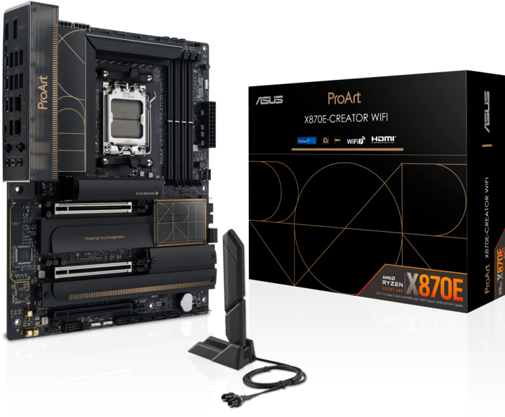 Image du produit ASUS ProArt X870E-CREATOR WIFI (AM5, AMD X870E, ATX)