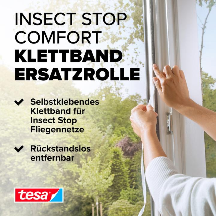 Actual product image tesa Insect screen COMFORT, Velcro replacement roll, without drilling