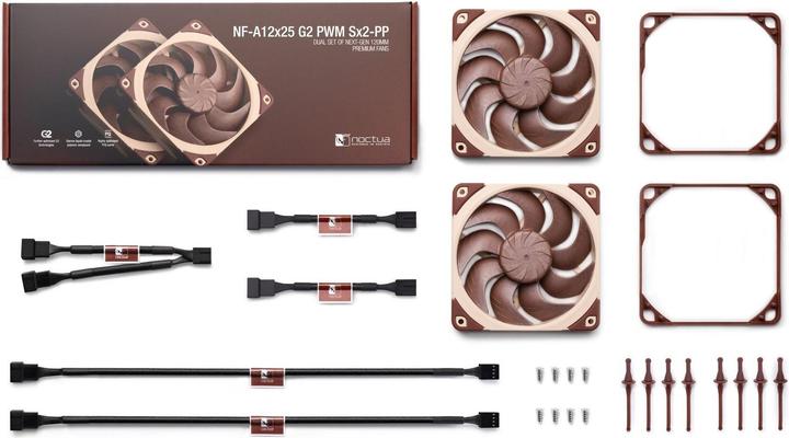 Image du produit Noctua NF-A12x25 G2 PWM Sx2-PP (120 mm, 2 x)