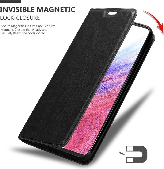 Actual product image Cadorabo Case for Samsung Galaxy A53 5G in Book Invis. Magnet Style (Samsung Galaxy A53 5G)