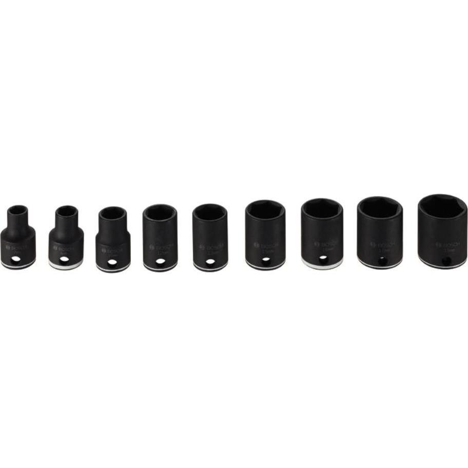 Bosch Professional Zubehör, Steckschlüssel + Stecknuss, Steckschlüssel-Set (19 mm)
