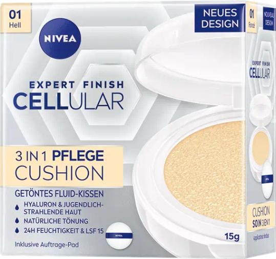 Produktbild NIVEA Cellular Expert Finish 3in1 Pflege Cushion Hell (01 Hell)