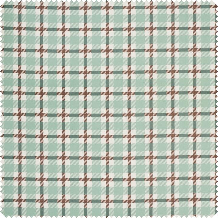 VBS Cotton fabric "British check green", 150 cm wide, by the metre