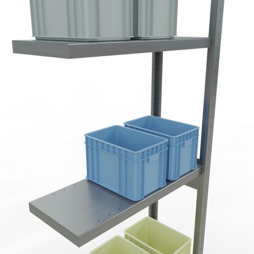 Immagine prodotto Schulte Lagertechnik MULTIplus250 sistema di alloggiamento aggiuntivo senza bulloni con bulloni di lunghezza