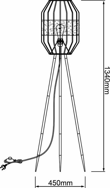 Produktbild Brilliant Slope E27 / STA1 / w/o bulb Standleuchte, dreibeinig (E27)