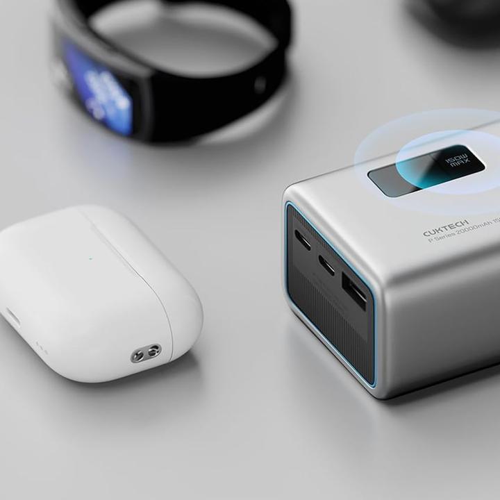 Actual product image Cuktech P+Serie Nr. 15 Powerbank 150W 20000mAh - Grau (20000 mAh, 150 W)