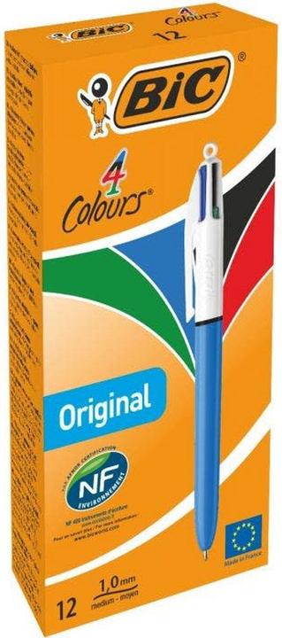 Produktbild Bic Kugelschreiber 4 Colours Original 0.32 mm 12 Stück (Mehrfarbig, 12 x)