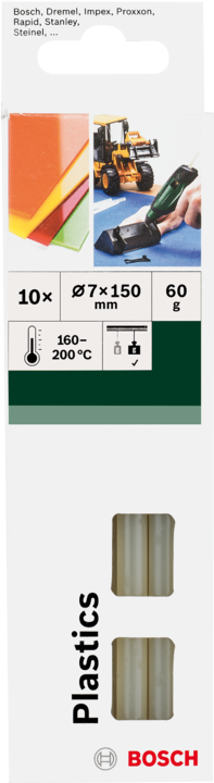 Produktbild Bosch Professional Zubehör Kunststoff Klebesticks 10 Stck.