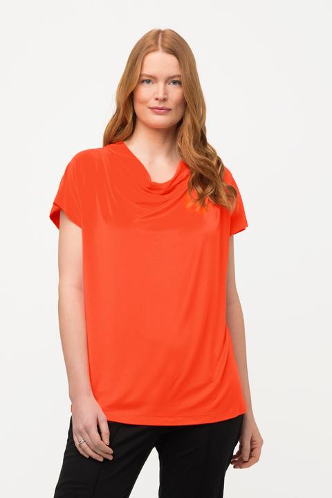 Produktbild Ulla Popken T-Shirt, Wasserfall-Ausschnitt, Halbarm (50, 52)
