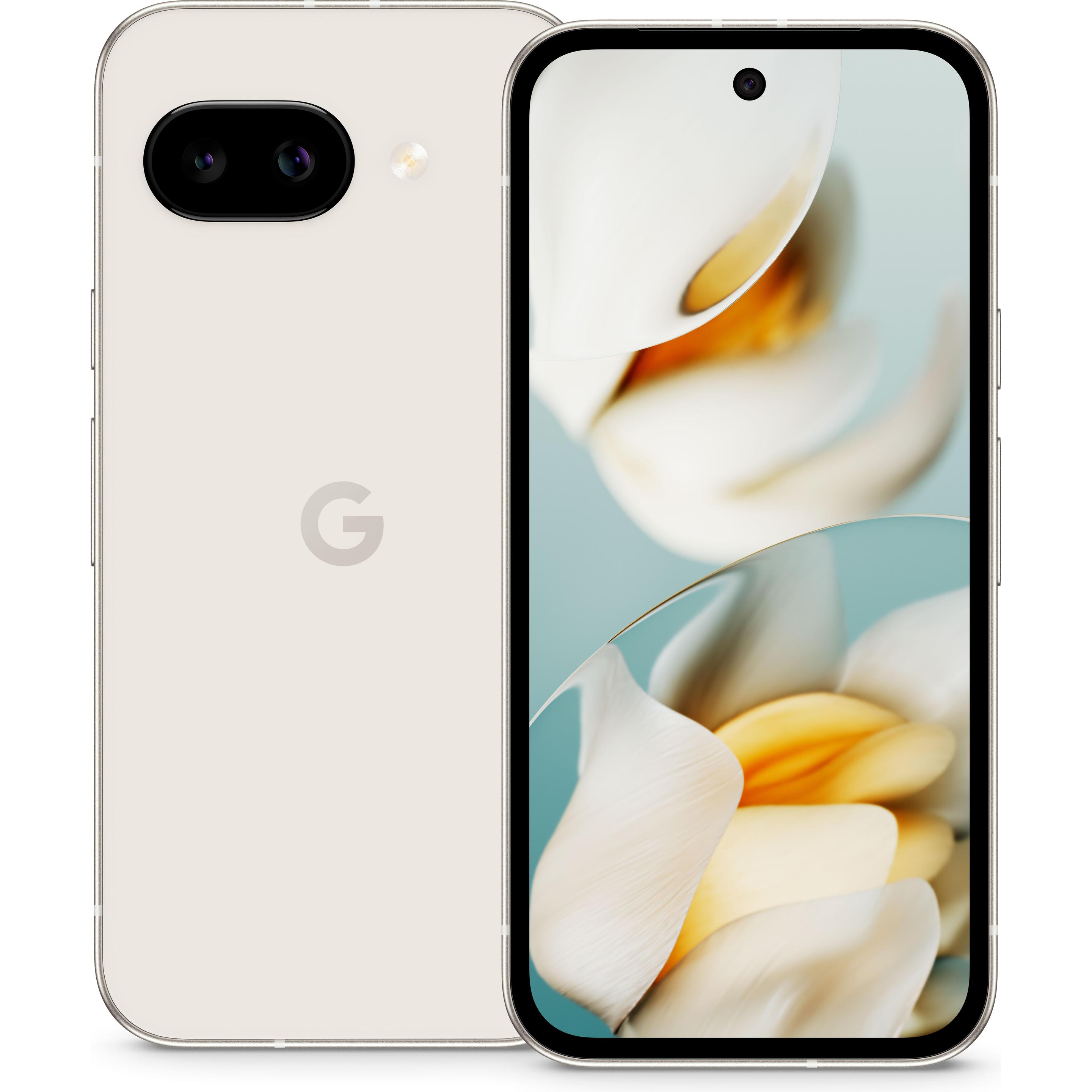 Google Pixel 9a (128 GB, Porcelain, 6.30", SIM + eSIM, 5G), Smartphone, Beige
