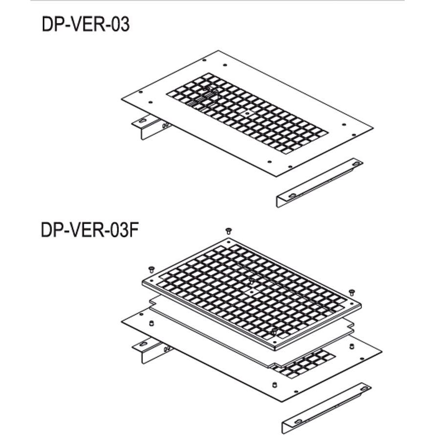 Conteg DP-VER-03F, Montagekit Filter f. DP-VEN-03, T bis 80cm, Accessori per armadio rack