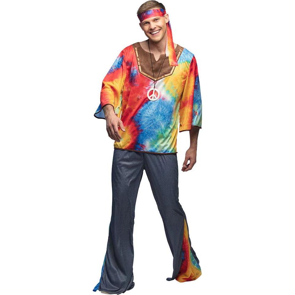 Boland Hippiekostüm Hippie Marley Herrenkostüm (50, 52)
