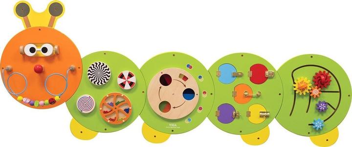 Viga Toys - Houten - Wall -Playboard - Caterpillar - Länge 185 cm