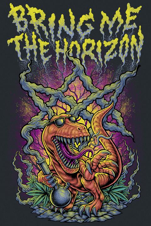 Produktbild Bring Me The Horizon Smoking Dinosaur (M)