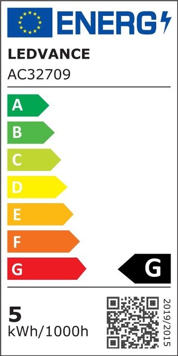Energie-Label Osram Led Base Par16 (GU10, 4.30 W, 350 lm, 5 x, G)