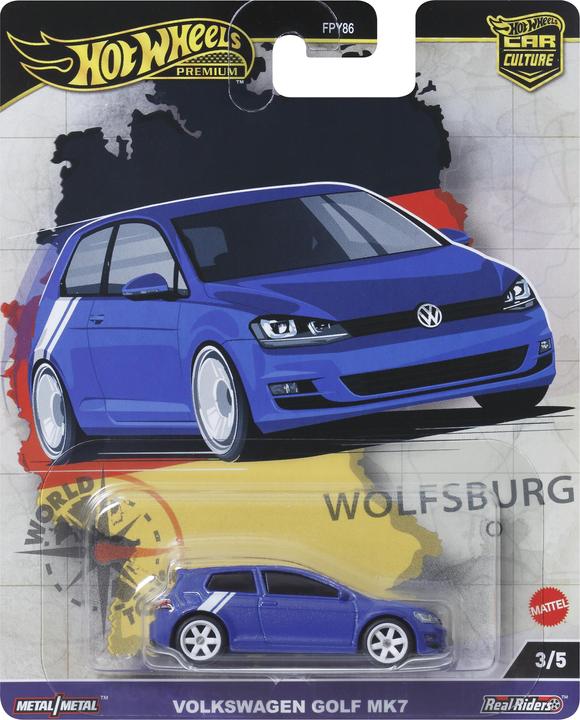 Actual product image Mattel Hrv79 Hw Volkswagen Golf Mk7