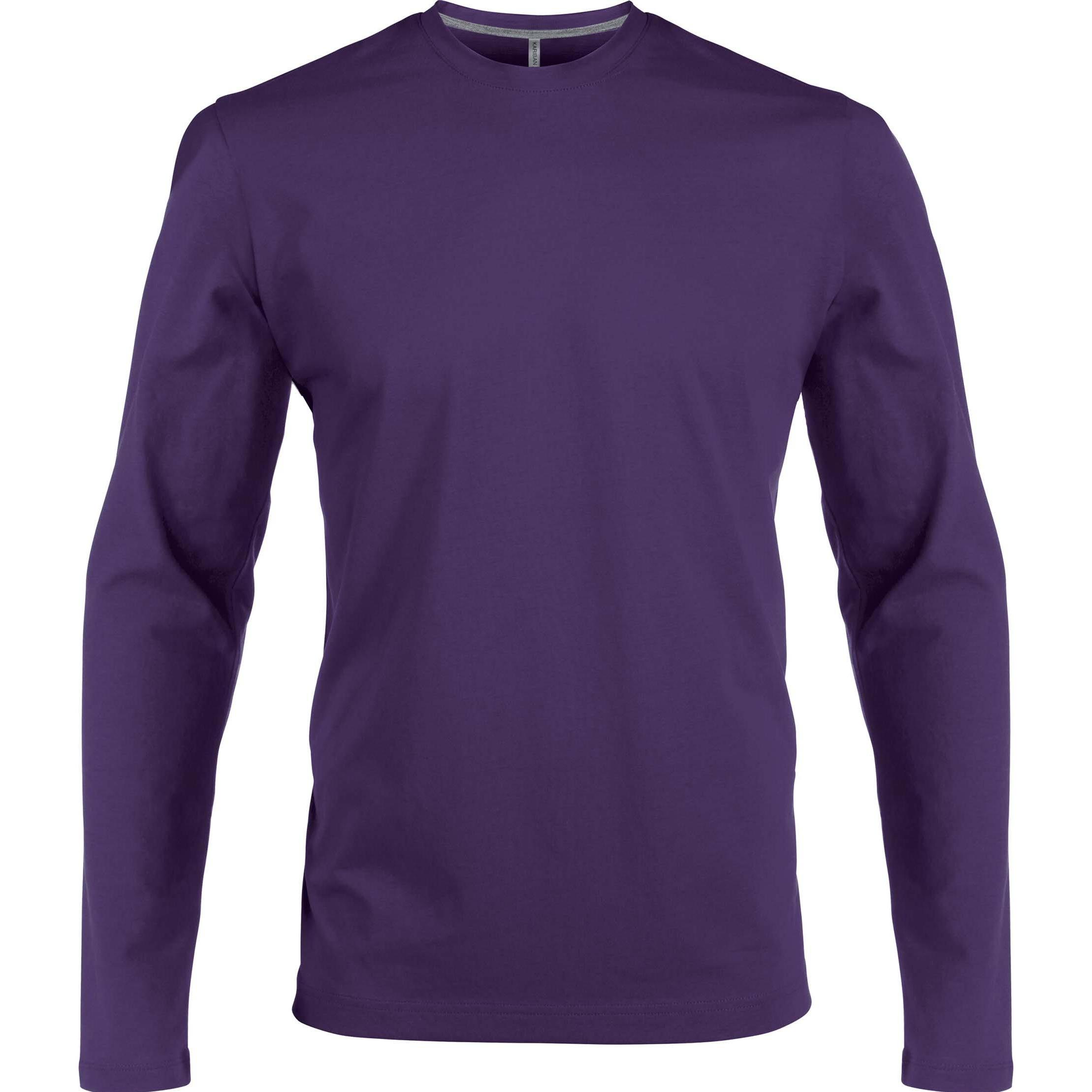 Kariban, Herren, Shirt, Col Rond, Violett, (S)