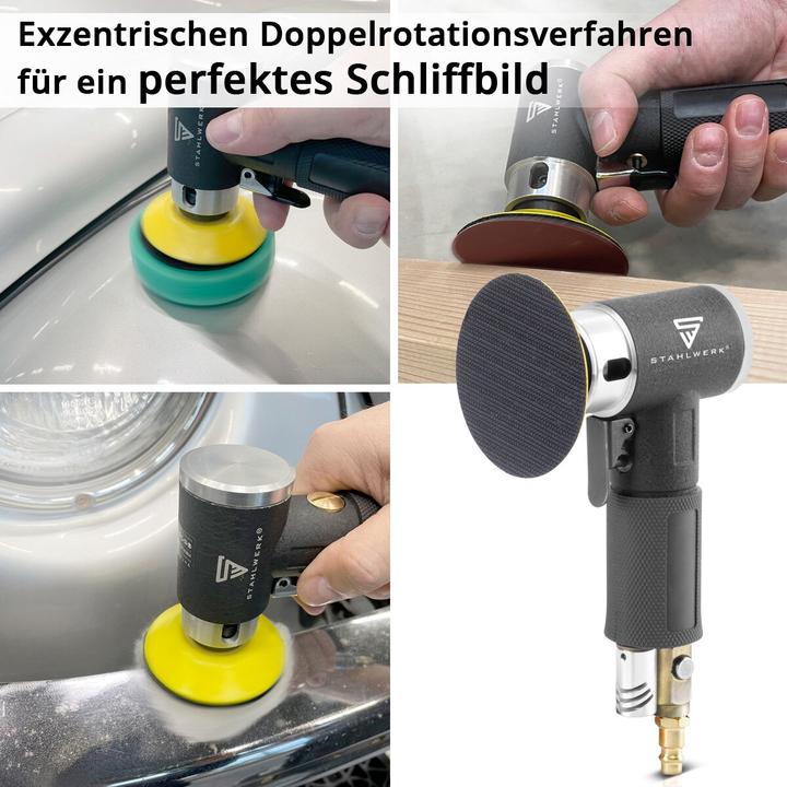 Produktbild Stahlwerk Druckluft Exzenterschleifer OSK-150 ST bis 15.000 U/min Schleifgerät (Exzenterschleifer)