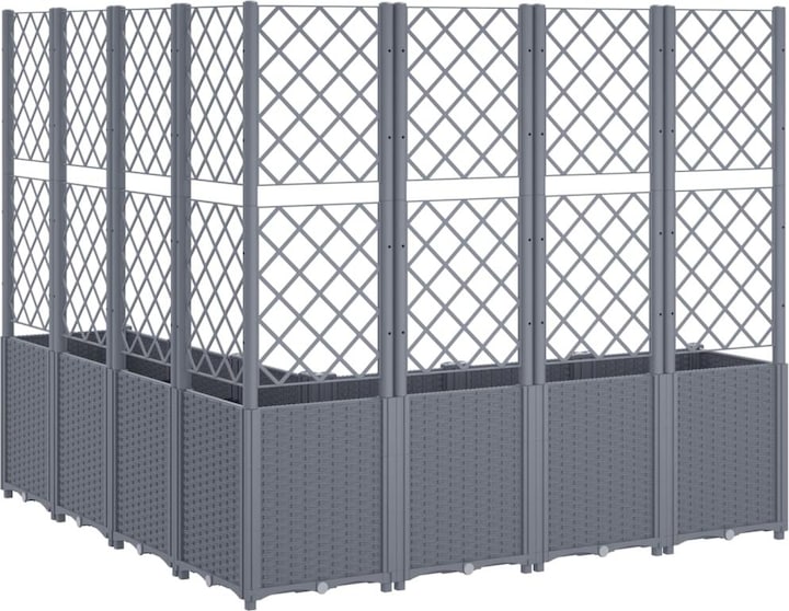 Actual product image VidaXL Planter with trellis PP