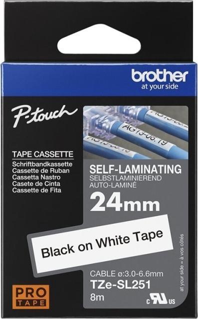Actual product image Brother TZe-SL251 (2.40 cm, White)