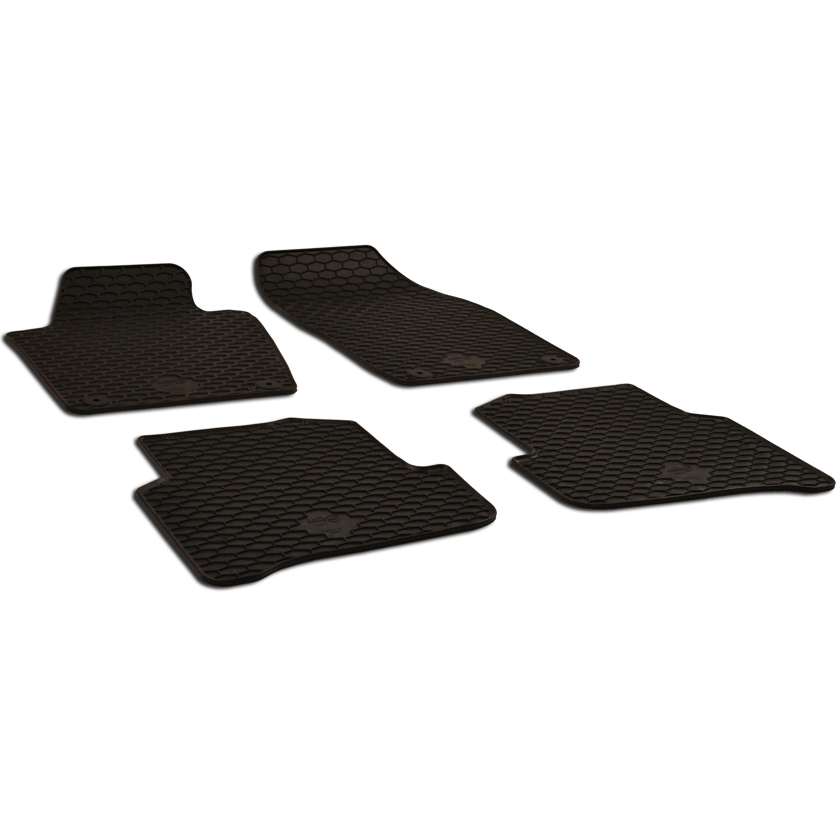 Walser, Tappetino auto, Tappetini in gomma adatti per Skoda Fabia III, 2005-2012, tappetini per auto in gomma (2 tappetini anteriori + 2 tappetini pos