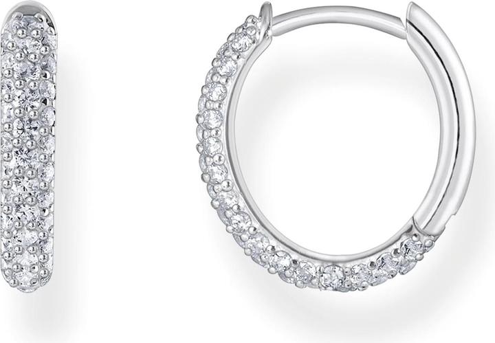 Produktbild Thomas Sabo Creolen mit weissem Zirkonia-Pavé (925 Sterlingsilber, 925er Silber, Silber 925, Sterling Silver)