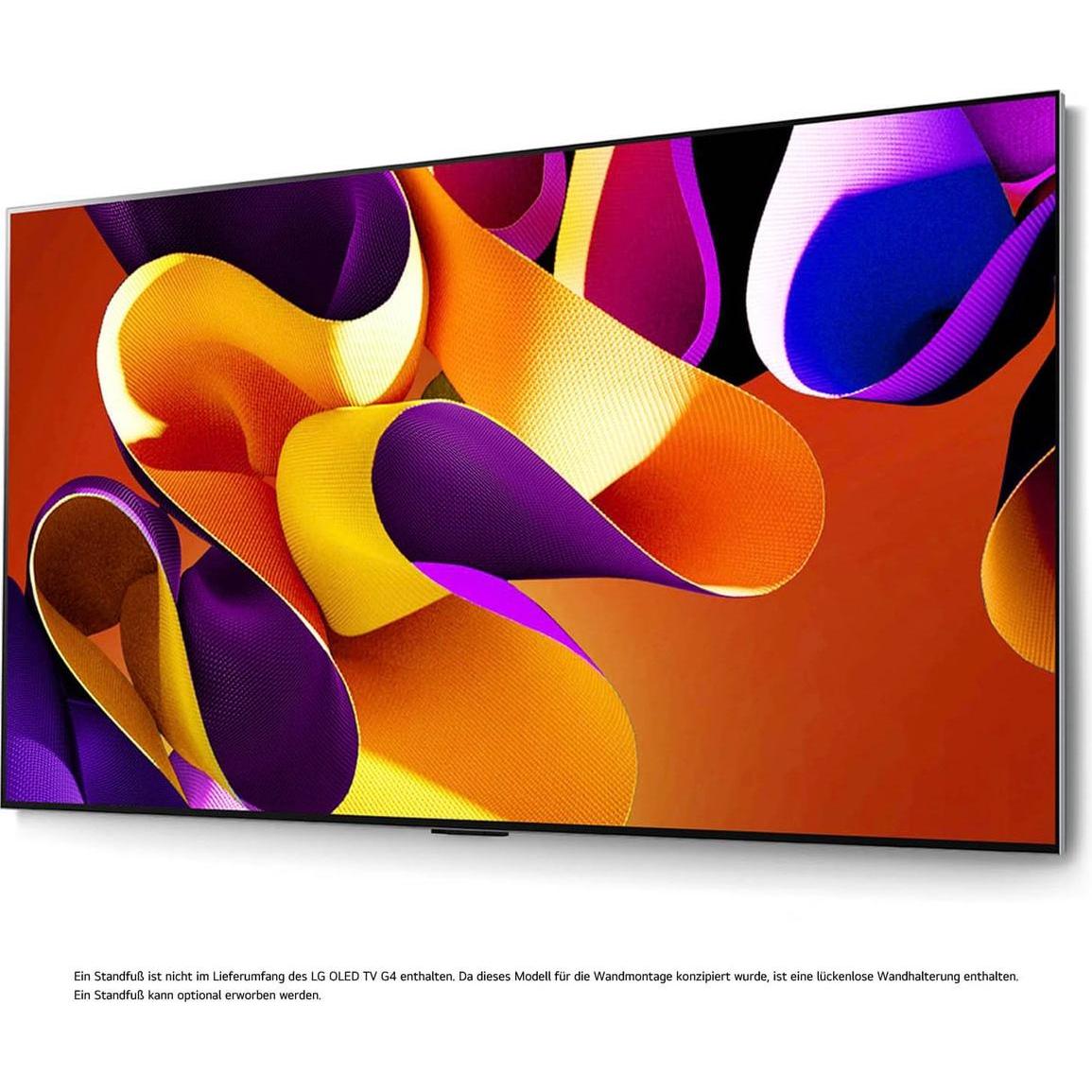 LG OLED55G42LW (55", G4, OLED, 4K, 2024), TV, Silber, Schwarz, Grau