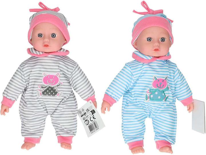 Actual product image Manen Toys Amsterdam baby doll girl 26 cm grey/pink