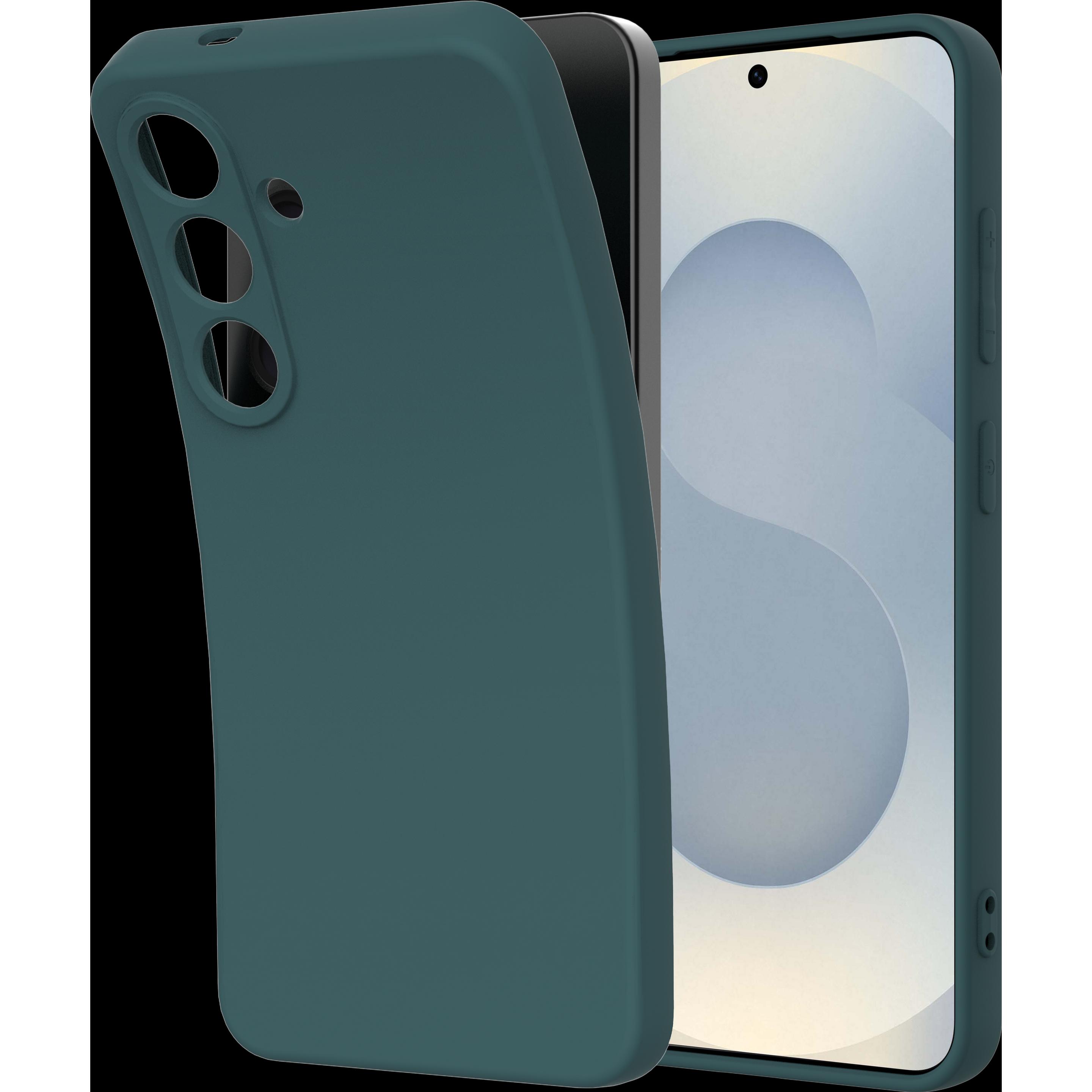 Cazy Silikon Hülle Soft TPU Schutz (Samsung Galaxy S25), Smartphone Hülle, Grün