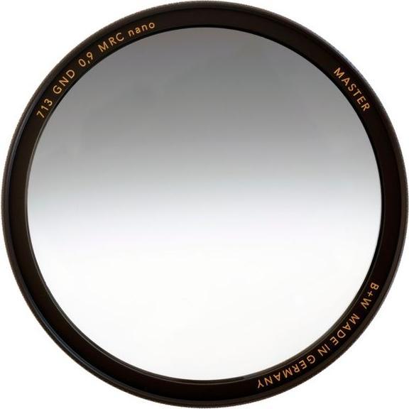 B+W Filtro Master Line Course 713 GND 0,9 ND 72mm 1107811 (72 mm, Filtri graduati grigi), Filtro fotografico, Nero