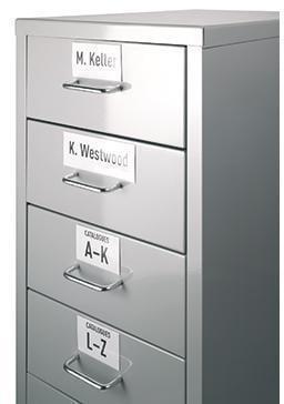 Image du produit Durable Cadre pour étiquettes Labefix® Dimensions : 20 x 1,5 cm (l x h) Étiquette disponible : Oui