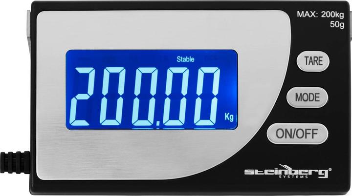 Produktbild Steinberg Paketwaage digital Industriewaage Bodenwaage Versandwaage LCD 200 kg / 50 g