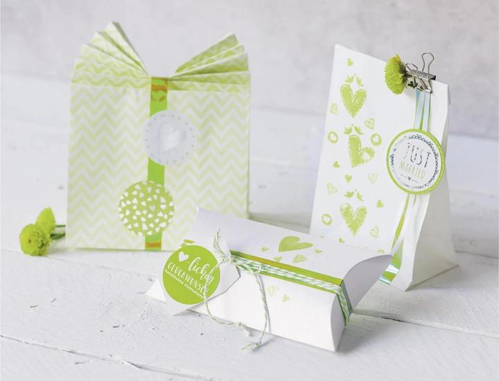 Produktbild Heyda Geschenkschachtel 90 x 125 mm 6 Stück, Weiss (6x)