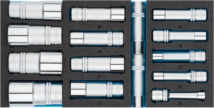 Produktbild HAZET Steckschlüssel Satz 163-459/15 ∙ Vierkant12,5 mm (1/2 Zoll) ∙ Aussen Sechskant-Tractionsprofil… (10  mm, 11 mm, 12 mm, 13 mm, 14 mm, 15 mm, 16 mm, 17 mm, 18 mm, 19 mm, 20 mm, 21 mm, 22 mm, 23 mm, 24 mm, 25 mm, 26 mm, 27 mm, 28 mm, 29 mm, 30 mm, 31 mm, 32 mm)