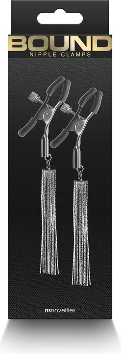 Actual product image NS Novelties Bound Nipple Clamps Bound D2 - Bronze
