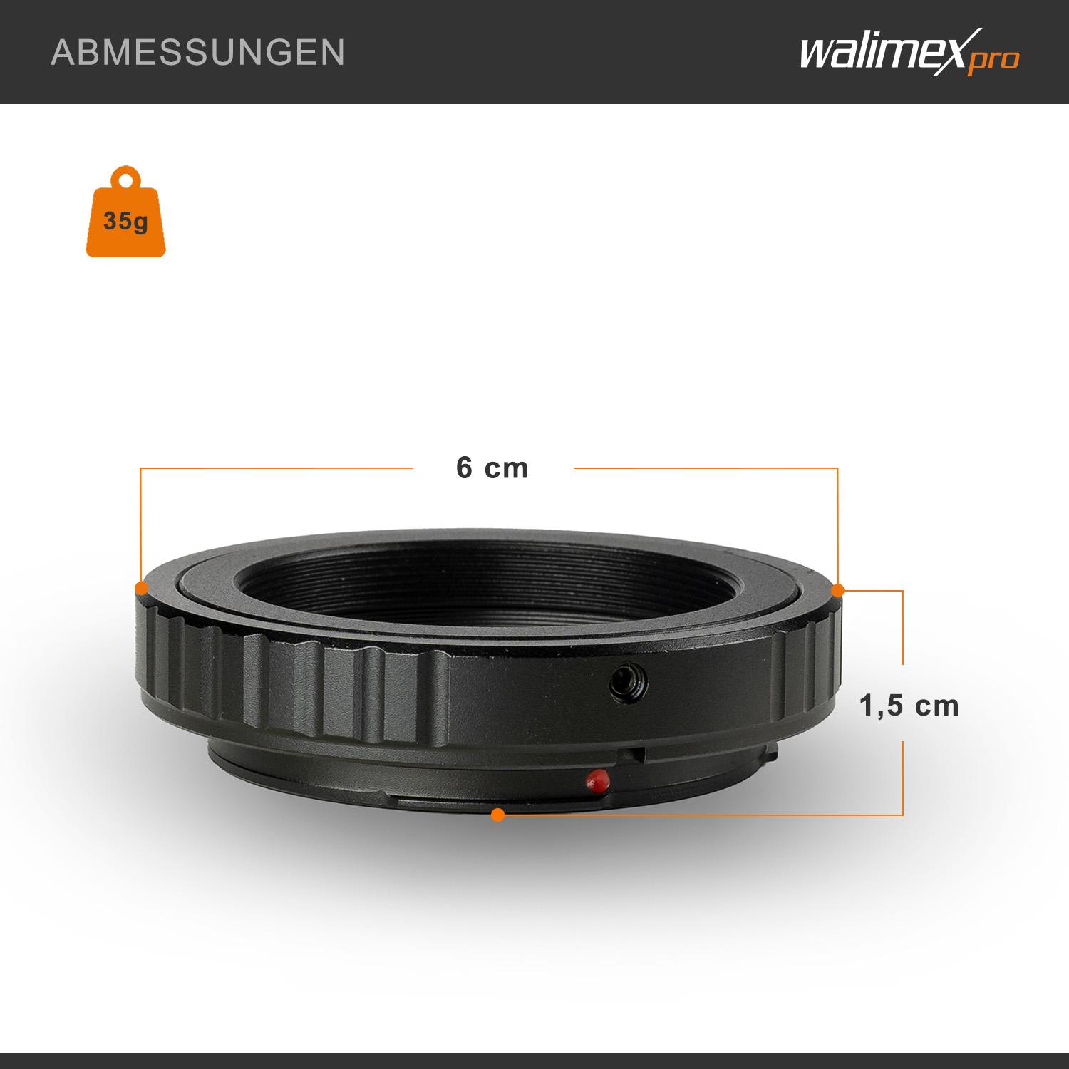 Thumbnail - Walimex pro T2 Adapter auf Sony A, Objektivadapter, Schwarz