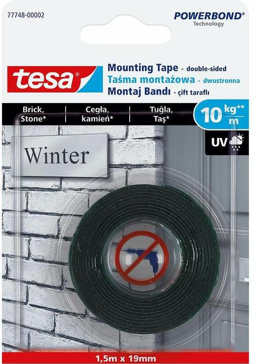 Actual product image tesa TAŚMA MONTAŻOWA NA ZEWNĄTRZ 1.5x19 (19 mm)