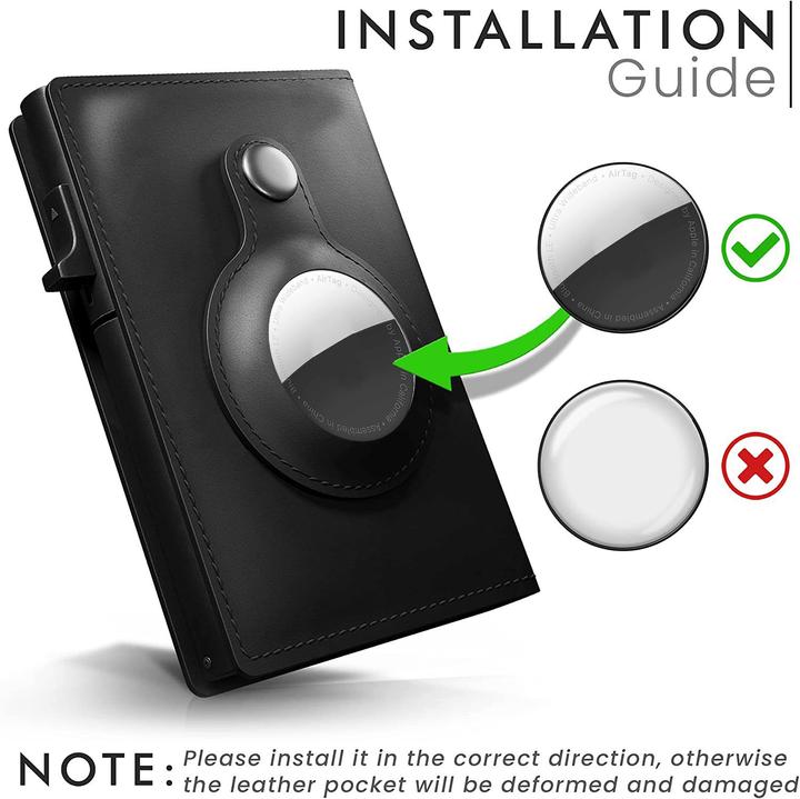 Actual product image Cadorabo Cover with card compartment compatible with Airtag